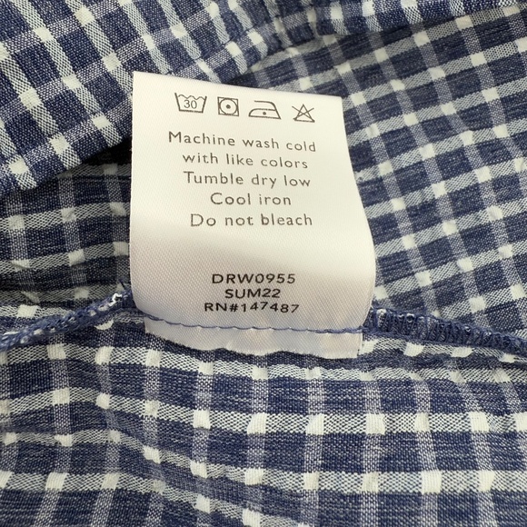 Draper James Connie Flutter Sleeve Gingham Dress size XXL - Picture 11 of 12